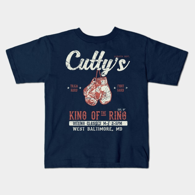 Cutty's Gym Kids T-Shirt by RippedThemer